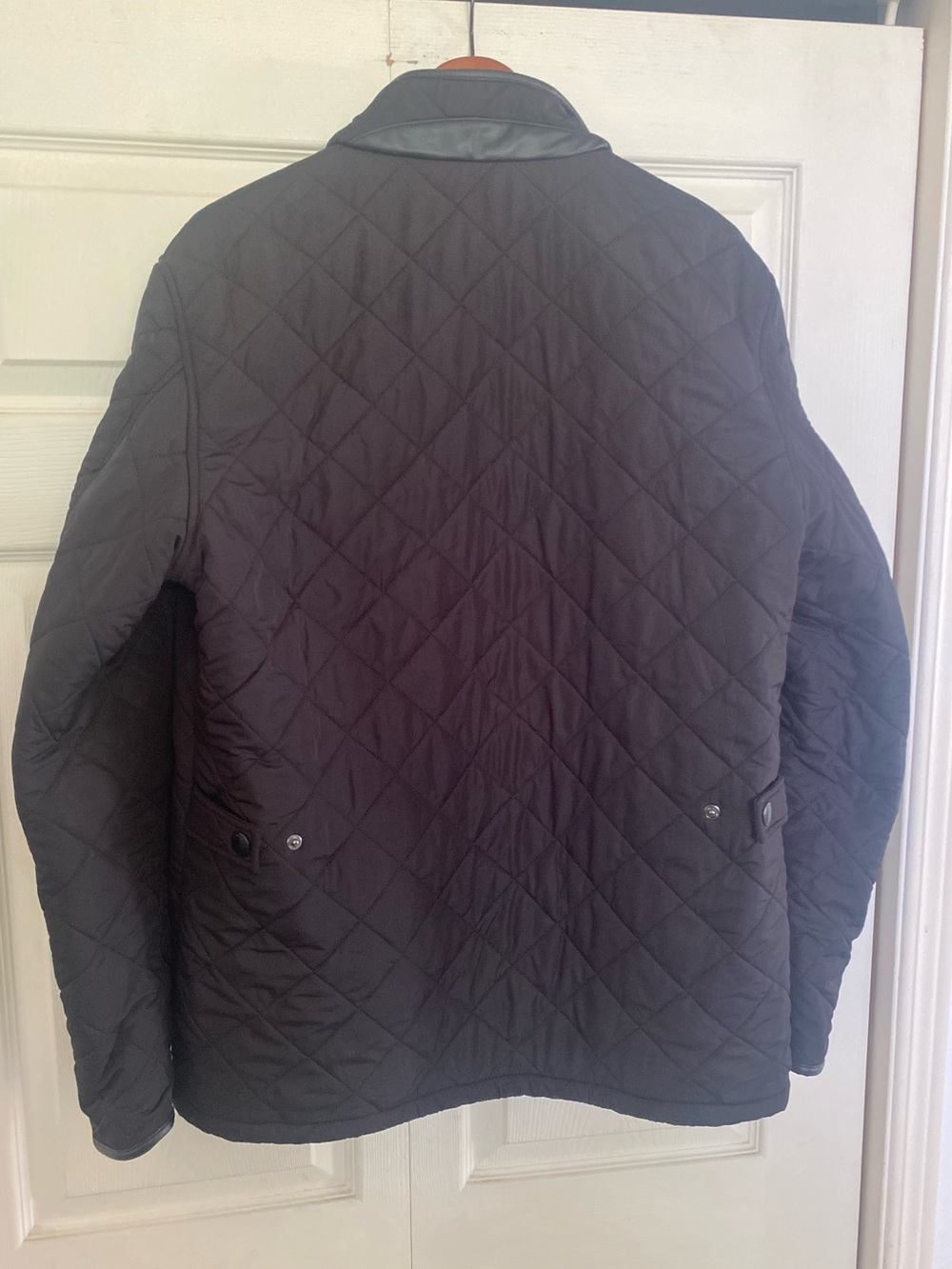 Barbour Quilted Jacket with Leather Trim - Picture 2 of 9